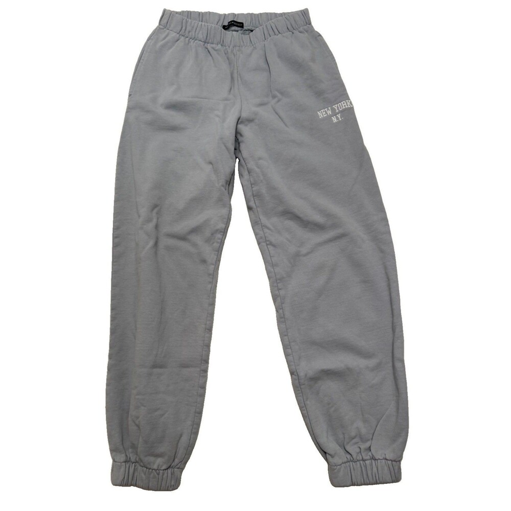 Brandy Melville Rosa Sweatpants Slate Blue Gray Elastic Waist Joggers One Size